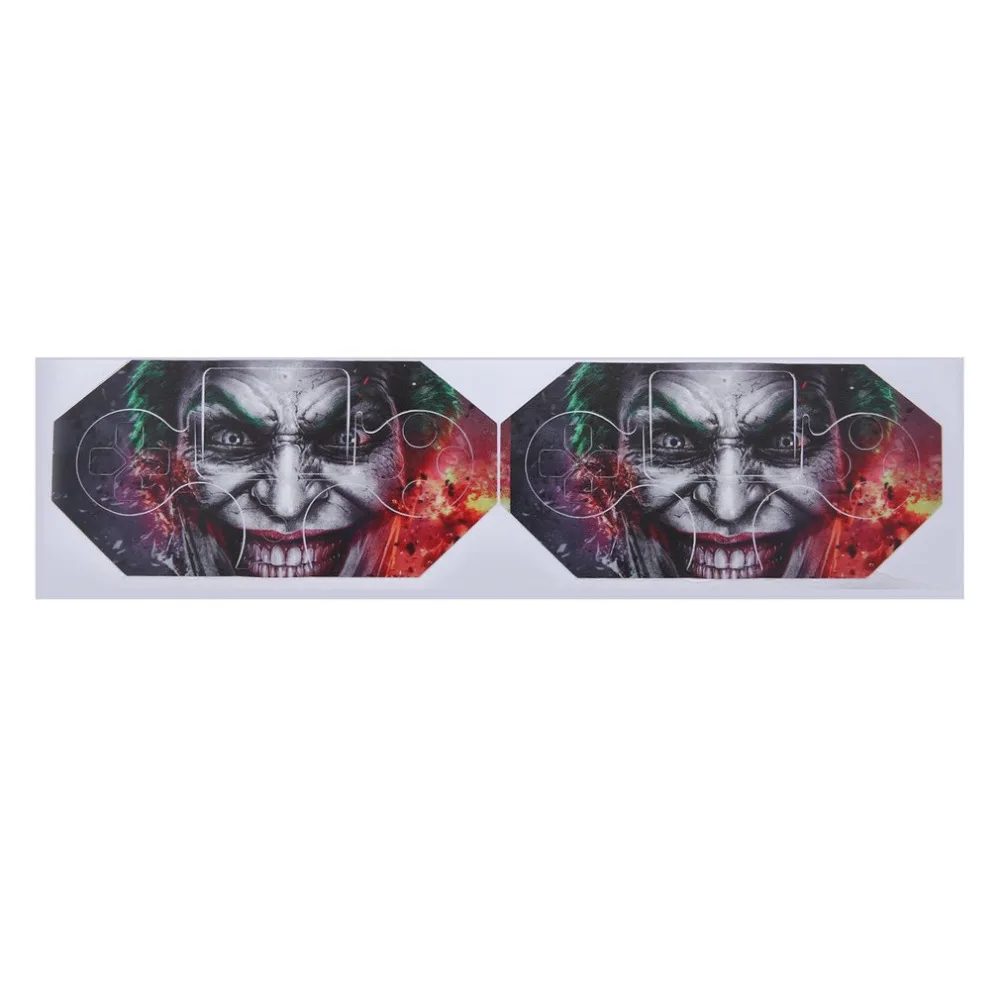 1set Joker Vinly Skin Sticker Clown Gamepad Stickers for Sony For PS4 For PlayStation 4 and 2 Controller Skins Wholesale