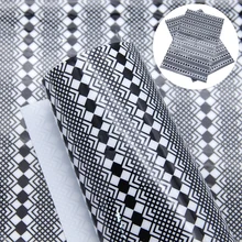 20*34 см геометрический цветочный УФ-принт синтетическая кожа, материалы для ручных поделок для изготовления сумок, 1Yc8168