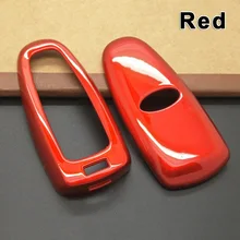 Чехол для автомобильного ключа, декоративная крышка, защита от царапин для Ford Focus Edge Escape, автомобильные аксессуары, красный/белый/черный/углеродное волокно, черный