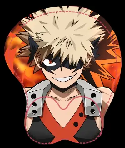 Anime Boku No My Hero Academia 3d Oppai Sexy Bakugou Chest Soft Gel 3d Gaming Mouse Pad Ergonomic Mousepad With Wrist Support Aliexpress