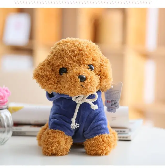 Toys Dog Breed Long Plush Pomeranian Bichon Frise Poodle Teddy Dogs Soft and fluffy Doll for Children Birthday Gift