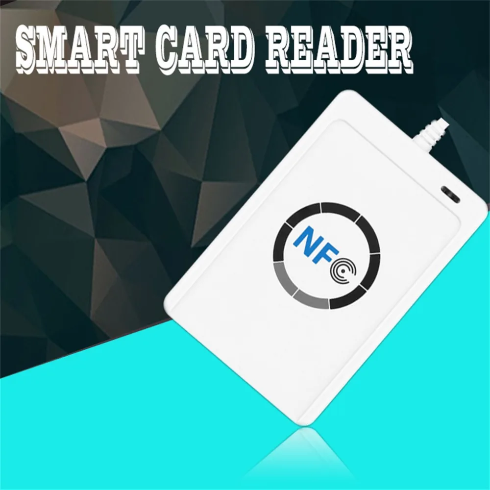 1 комплект Профессиональный USB ACR122U NFC RFID считыватель смарт-карт писатель для всех 4 типов NFC(ISO/IEC18092) Метки+ 5 шт M1 карты