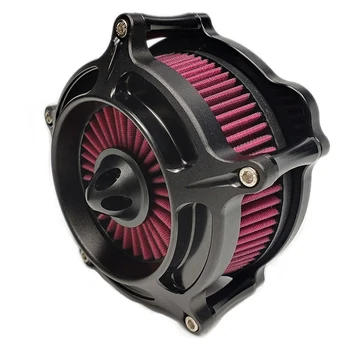 

Moto Air Filters Motorcycle Turbine Air Cleaner Air Filter Matte Black CNC Aluminum For Harley Touring 2017 2018 Softail 2018