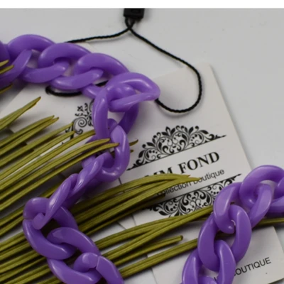 purple Обновленные новые цвета, Женская акриловая сумка на плечо, ремень, шикарный однотонный или смешанный цвет, 1,5 см* 2 см, сумки-мессенджеры, модные ремни - Цвет: purple
