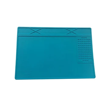 

Heat-Resistant Bga Soldering Station Soldering Pad Silicone Heat Insulation Pad Repair Tools Maintenance Platform Desk Mat-Blue