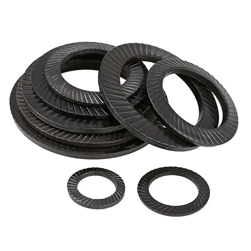 DoubleToothLockWasherBlackDoubleToothWasherAntiLooseningand