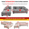 L Shape 2pcs Sofa Cover Elastic Spandex Stretch Sofa Covers Couch Cover for L-Shape Sofa Universal Washable Sofa Cover Non-Slip 2