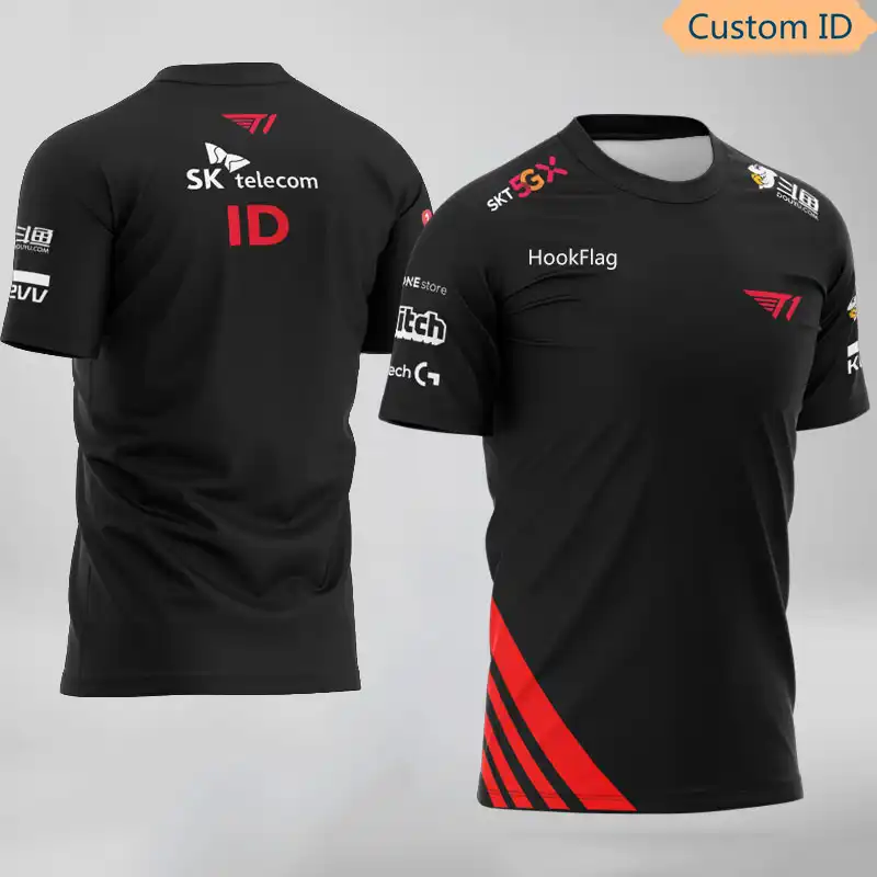 Lol E Sports Team Skt Uniform Jerseys T Shirt Customized Name Men Women Custom Id Tshirt Fans Faker Tees Shirt T Shirts Aliexpress