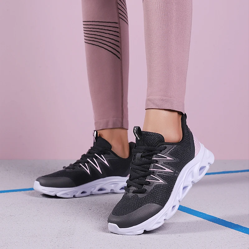CAMEL Sneakers for Women Shock-absorbing Running Shoes Breathable Lightweight Pink Soft Sole Ladies Sport Shoes  2020 Summer New