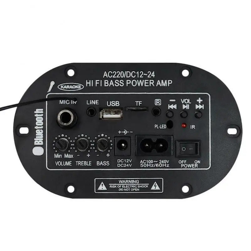 12 В 24 220 Bluetooth Сабвуфер Автомобильный домашний усилитель мощности двойной