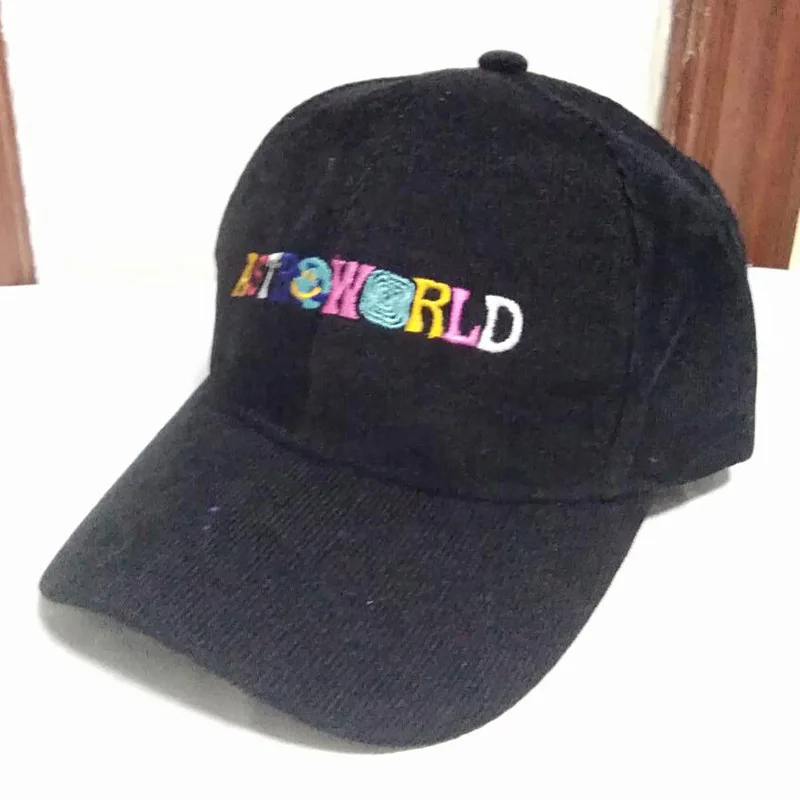 black Последние альбом ASTROWORLD Dad Hat хлопок высокое качество вышивка Astroworld бейсболки унисекс Трэвиса - Цвет: black