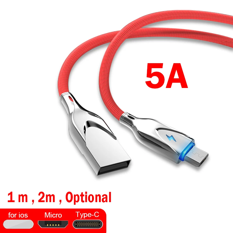 Супер Зарядное устройство Кабель с разъемом микро-usb 1 м Тип type-C usb для Iphone 6/7/8, XFor huawei/XIAOMI USB линия передачи данных USB кабель для зарядки