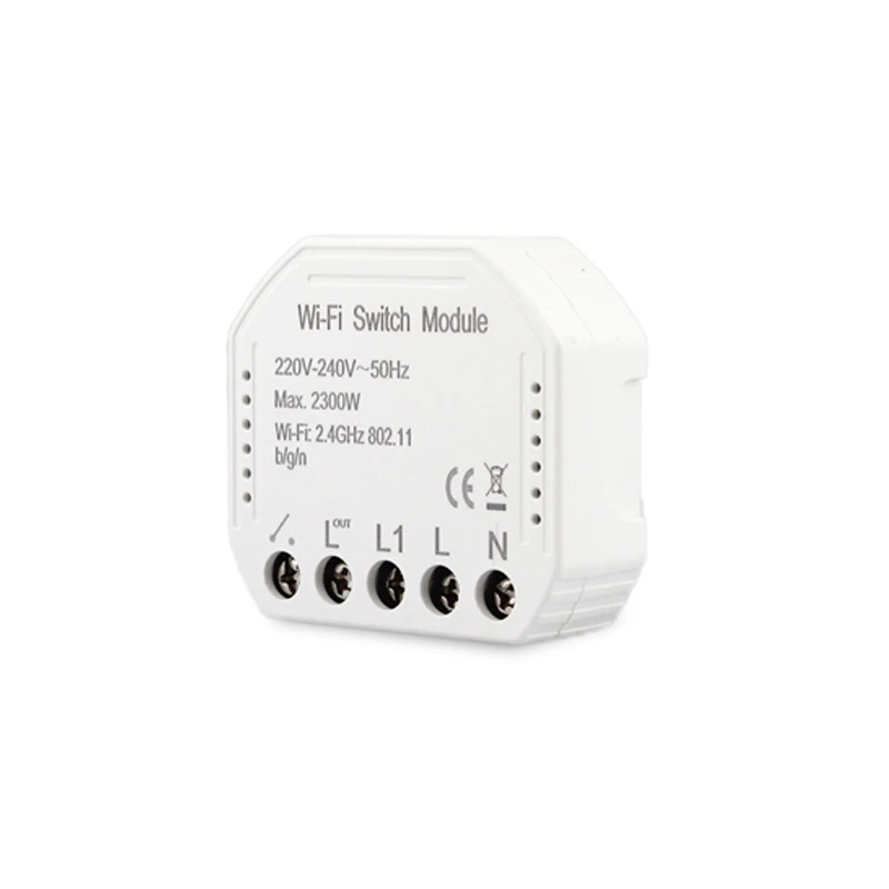 1 Piece Умный Wifi настенный выключатель модуль DIY 1 банда 1/2 способ дистанционного управления умный переключатель Tuya Smart Works Alexa Echo Google Home - Цвет: 1 Piece