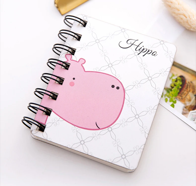 Милый воробей, тигр, панда, тетрадь с животными, Kawaii, блокнот для заметок, Memopad, школьный, Bts, обучающий аксессуар, флэш-карта, обучающее кольцо