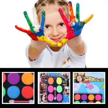 

6/8 Colors Paint Cream Body Waterproof Paint Pigment Children Face Makeup Body Oil Holiday Stage Face Makeup Supplies