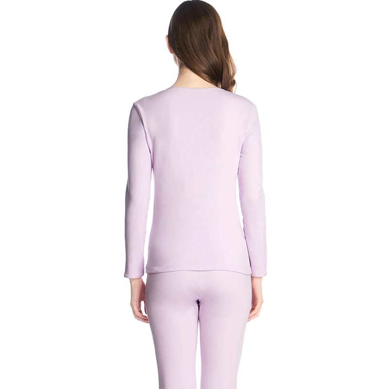 THREEGUN Seamless Breathable Warm Long Johns Ladies Slim Thermal Underwear Sets For Women Pajamas Winter Second Skin Termica