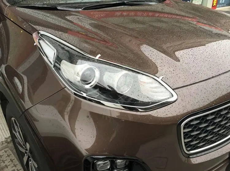 chrome strips cover reflector guard plates lights decorative accessories mouldings for kia kx5