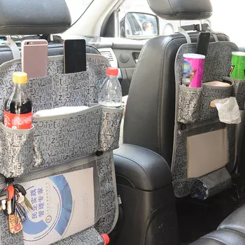 

Multi-pocket Car Storage Bags Back Seat car seat covers Seat Back Protector for Children Kick Mats Holder ipid Travel Organizer