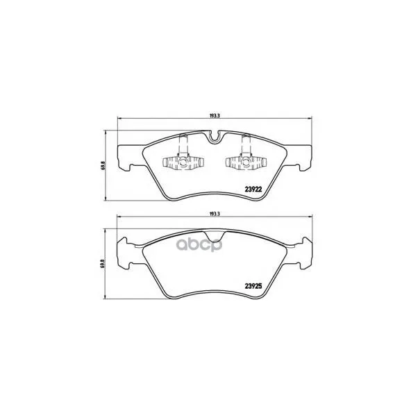 Колодки Тормозные Передние Brembo P50063 Brembo арт. P50063