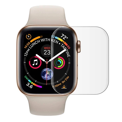 Полная защитная пленка для Apple watch 5, 4, Защитная пленка для экрана, 3D Чехол, 42 мм, 44 мм, 40 мм, 38 мм, iwatch 3, 2, 1, мягкая пленка, не закаленное стекло - Цвет: Transparent