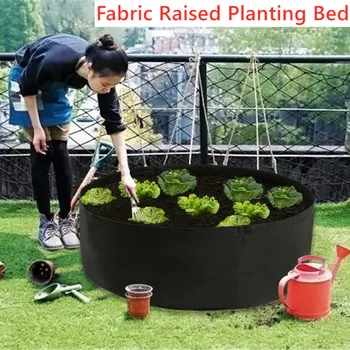 

S/M/L Large Fabric Raised Garden Planting Grow Bed Raised Plant Bed Garden Flower Planter Nutritional Plant Bag Garden Supplies