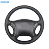 HKOADE DIY Hand-stitched Black High Soft Artificial Leather Car Steering Wheel Cover for Mercedes Benz W203 C-Class 2001-200 ► Photo 3/6