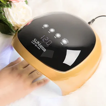 

52W LED Nail Lamp Nail Dryer Dual hands LED UV Lamp For Curing UV Gel Nail Polish With Motion Sensing Manicure Salon Tool 4 Time