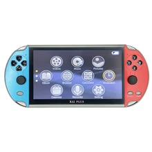Console de jeu portable X12 Plus avec écran de 7 pouces, 16 go, 2000 jeux pour nes/fc/gbc/gba/md/snes bit classic 