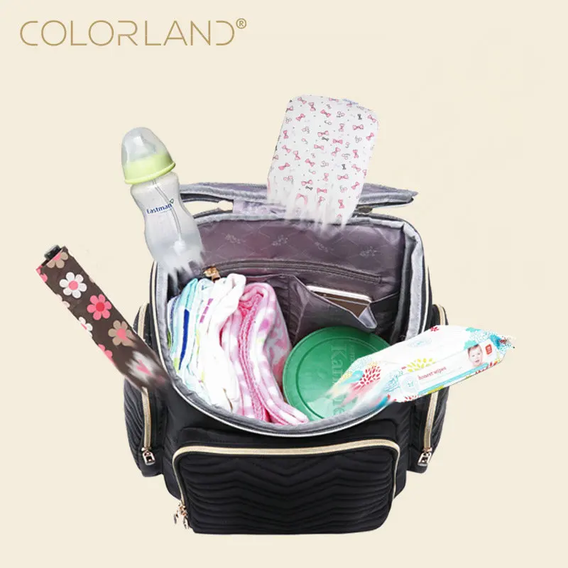  COLORLAND Multifunctional Mommy Baby Diaper Bags Waterproof Large Capacity Maternity Bag For Baby C