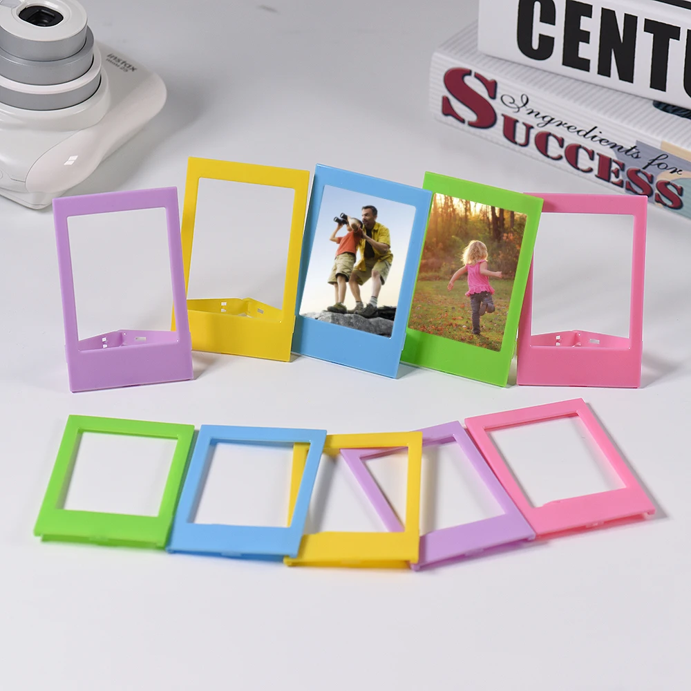 Andoer " мини пластиковая настольная фоторамка для Fujifilm Instax Mini 9 8 7s 90 25 50s 9 SP-1 SP-2 пленка 10 Упаковка 5 цветов фоторамка