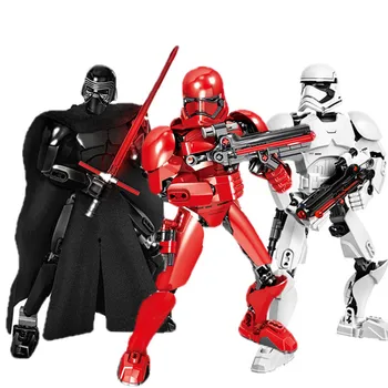 

Star Wars Buildable blocks Stormtrooper Darth Vader Kylo Ren Chewbacca Boba Jango Fett General Grievou Action Figure Toy For Kid