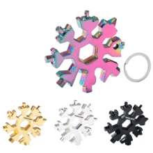 18 En 1 copo de nieve tarjeta Multi herramienta combinación multifuncional de copo de nieve destornillador copo de nieve herramienta de la llave de copo de nieve herramienta XIN FEI