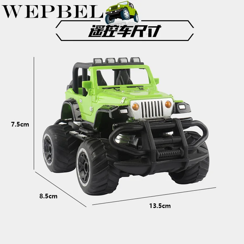 WEPBEL 1:43 мини автомобиль внедорожник внедорожный 4 канала модель электроавтомобиля Радио пульт дистанционного управления автомобиль игрушка в качестве детского подарка