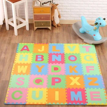 

Fashion Design Alphabet Colorfully Corrosion-Resistant Mat Foam Puzzle Mats Baby Floor Puzzles Play Mat For Children