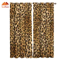 Wild Animald Leopard Window Curtains Living Room Outdoor Fabric Drapes Curtain Home Decor 1