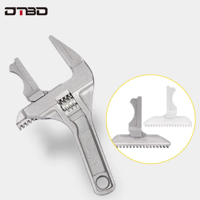 

DTBD Adjustable Wrench Universal Large Opening Bathroom Wrench, 16-70mm Screw Key Nut Wrench Multitool High Quality Tool