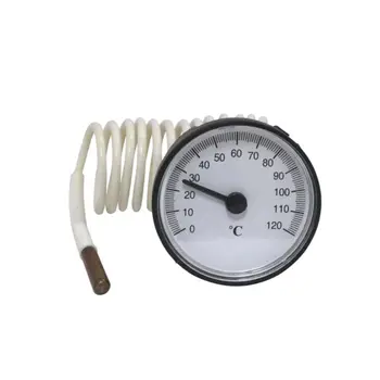 

0-120℃ Dial Capillary Thermometer Water Heater Temperature Tester 1.1m Sensor