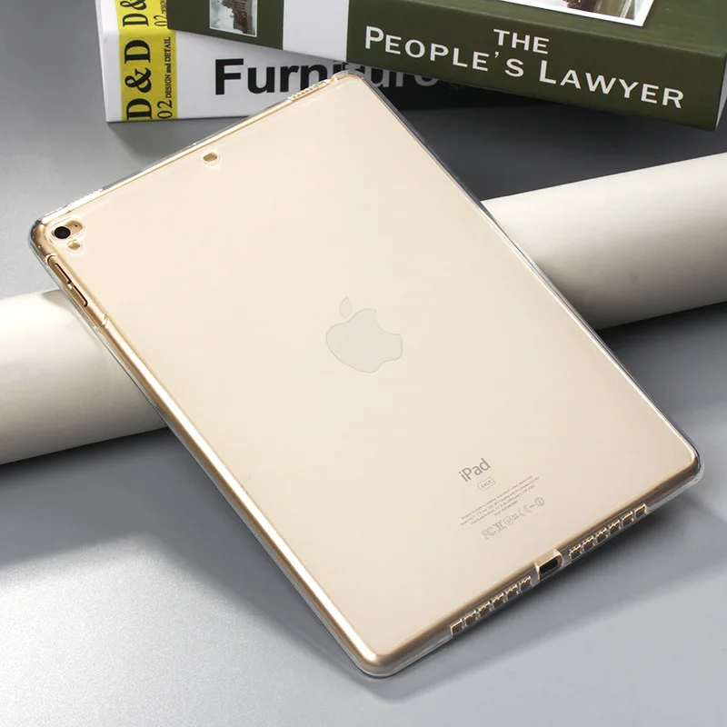 Для IPad Air 2 Air IPad(1 шт.) 9,7 чехол A1822 A1823 A1893 A1954 5th 6th поколения Чехол прозрачный кремний TPU Funda - Цвет: Прозрачный