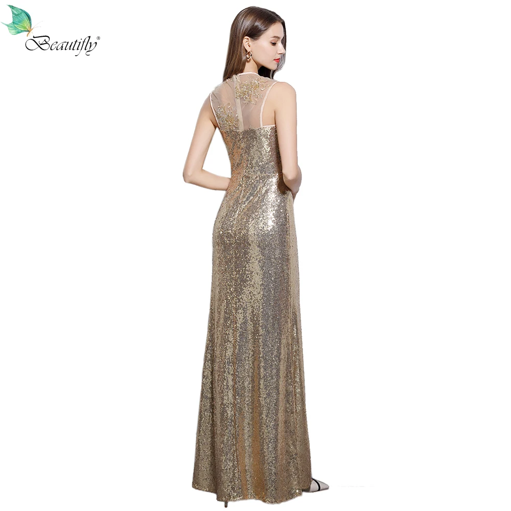 Beautifly Maxi Новое Элегантное кружевное и блестящее модное выпускное платье телесного цвета женские длинные вечерние свадебные платья