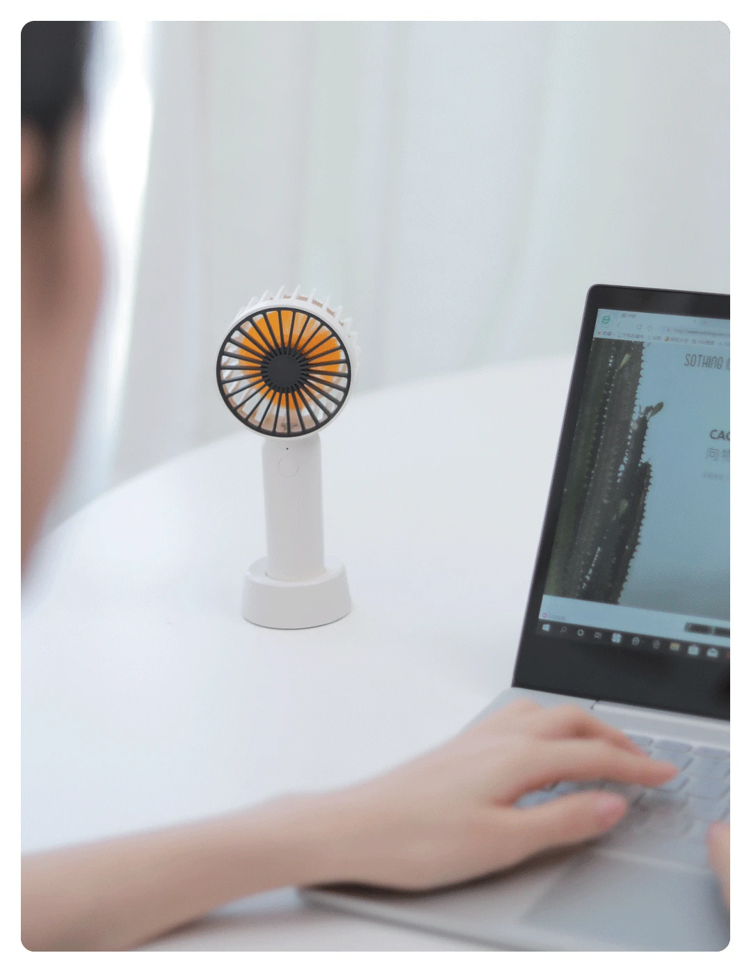 Xiaomi Mijia мини USB вентилятор портативный маленький офисные гаджеты перезаряжаемый