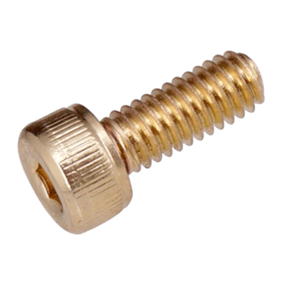 6 Pieces Electric Guitar Locking String Nut Clamp Hexagon screws M4