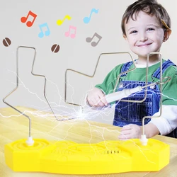 Brinquedo infantil de choque elétrico, brinquedo divertido para crianças e adultos, jogos de labirinto com toque elétrico