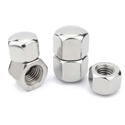 1/10pcs 304 A2-70 Stainless Steel Hex Hexagon Short Low Thin Cap Acorn Nut M3 M4 M5 M6 M8 M10 M12 M14 M16 Cover Blind Nut DIN917