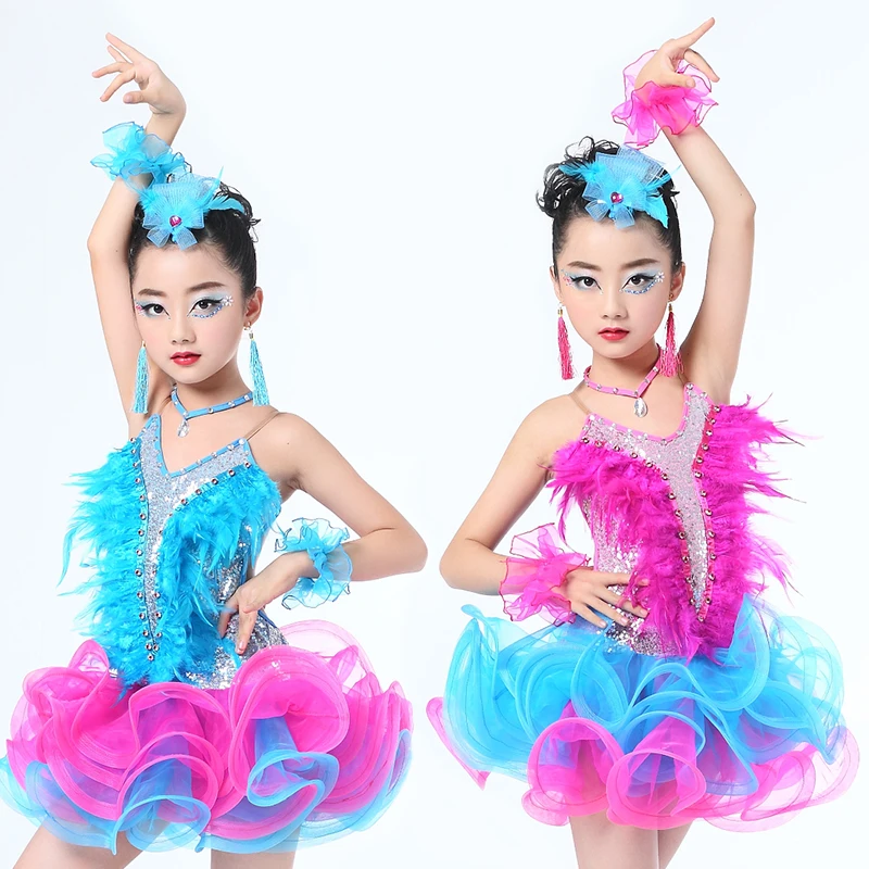 

Girl Latin DanceChildren's Professional Latin Dance Modern Waltz/Tango/Costume Dance Girl Dress Ballroom Dance Competition Dress