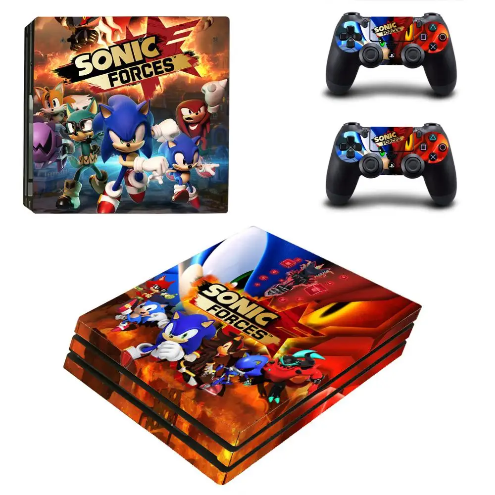 Sonic Forces PS4 Pro sticker s PS 4 Play station 4 Pro виниловые наклейки для playstation 4 Pro консоли и контроллера - Цвет: YSP4P-1625