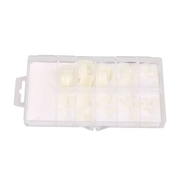 

400 Pcs Artificial Resin Toenail Tips Full Cover Nail Art Toe Decoration for Salon Home DIY Art Craft (Natural Style Color)