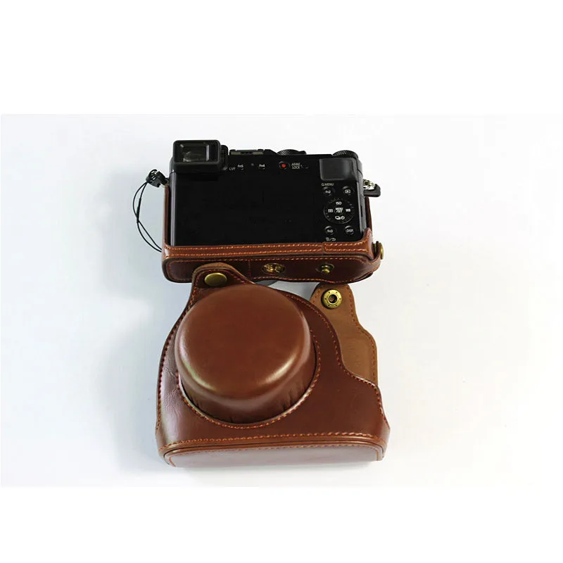 Чехол из искусственной кожи для камеры Panasonic LUMIX LX100II LX100M2 LX100 M2 LX100 MarkII Защитная крышка с ремешком