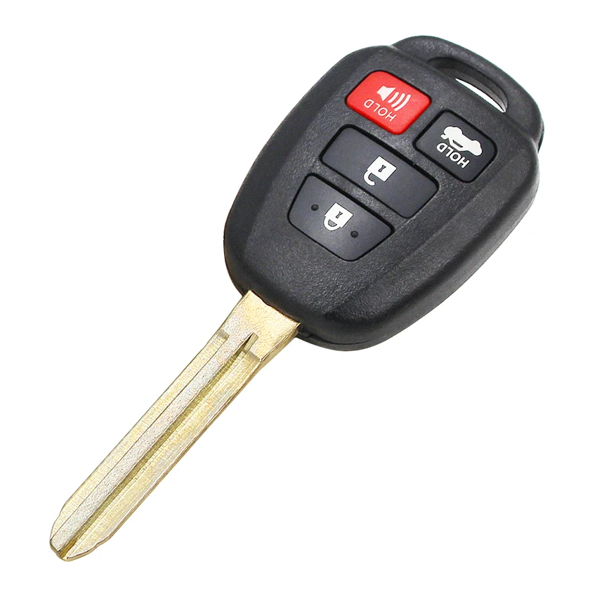 4 кнопки дистанционного брелока 314,4 МГц с чипом H для Toyota Camry Corolla- FCC ID: HYQ12BDM UNCUT TOY43 blade