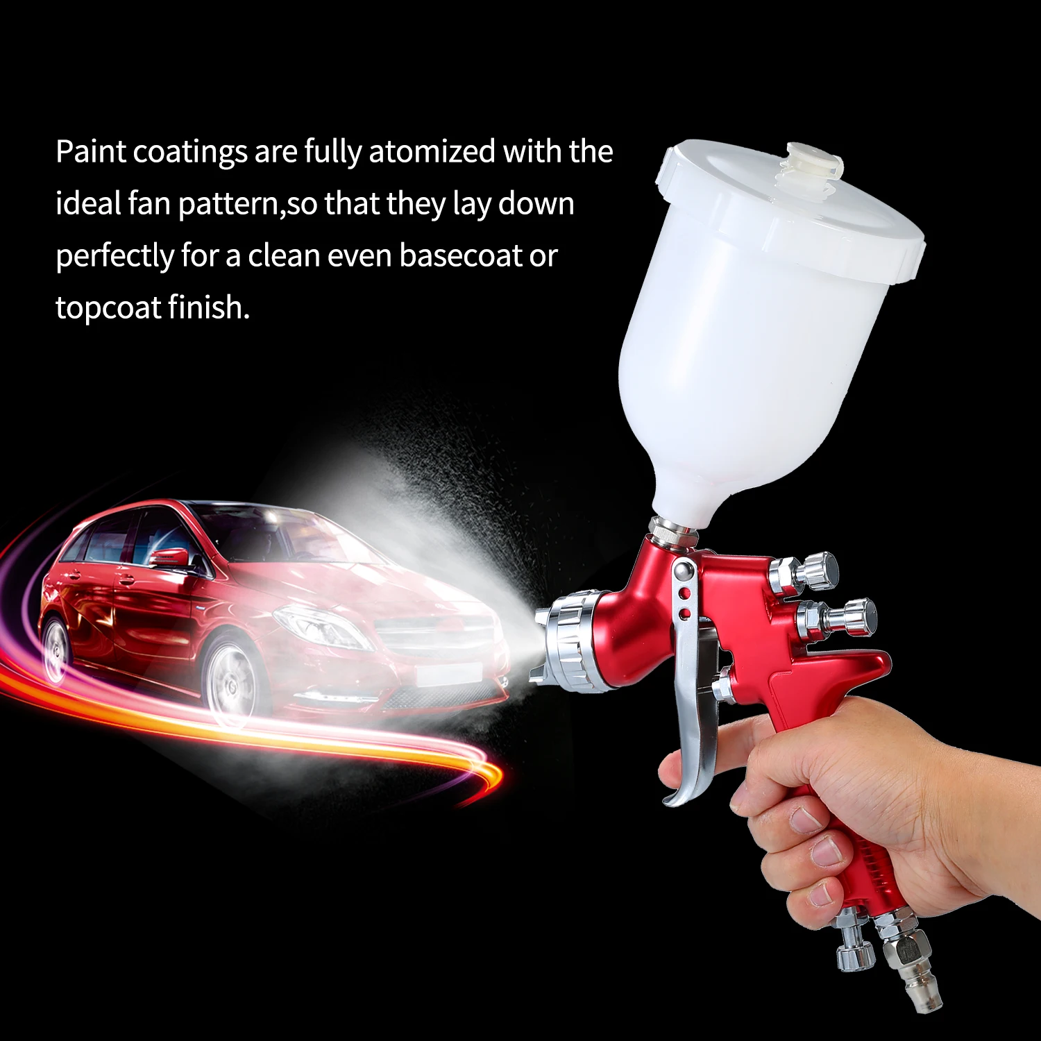 

HVLP Airbrush Car Furniture Spray Gun Sandblaster 600ml Sandblasting Gun Air Brush Paint Gun Construction DIY Painting Kit