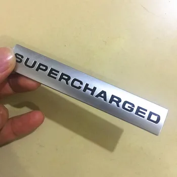 

HOT car cover 3D Metal Supercharged Emblem Badge Auto Car Stickers Exterior Decal For Land Rover Range Rover Sport Car-Styling